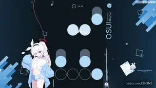 Blue Archive - Arona & Plana osu skin,Blue Archive - Arona & Plana osu skin,blue archive osu skin,aroha osu skin,plana osu skin,
