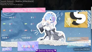 Paper Rem osu skin,Paper Rem osu skin,re:zero osu skin,