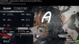 sekibae's ララバイ osu skin,sekibae's ララバイ osu skin,lullaby osu skin,sekibae osu skin,seki osu skin,she will osu skin,ララバイ osu skin,
