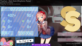 Sayori (DDLC) osu skin,Sayori (DDLC) osu skin,