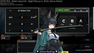 [星見雅] I Hoshimi Miyabi osu skin,[星見雅] I Hoshimi Miyabi osu skin,zenless zone zero osu skin,eyecandy osu skin,retro-futuristic osu skin,hoshimi miyabi osu skin,