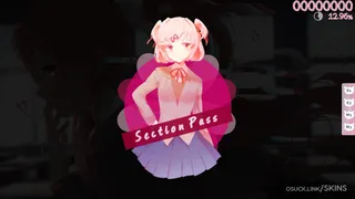 Natsuki (DDLC) osu skin,Natsuki (DDLC) osu skin,