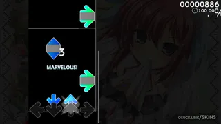 StepMania -DownSCroll- osu skin,StepMania -DownSCroll- osu skin,