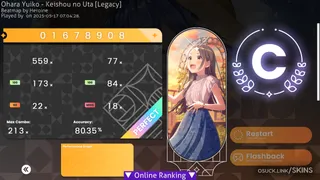 Gakuen China osu skin,Gakuen China osu skin,
