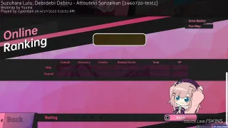 Suzuhara Lulu osu skin,Suzuhara Lulu osu skin,nijisanji osu skin,vtuber osu skin,suzuhara lulu osu skin,